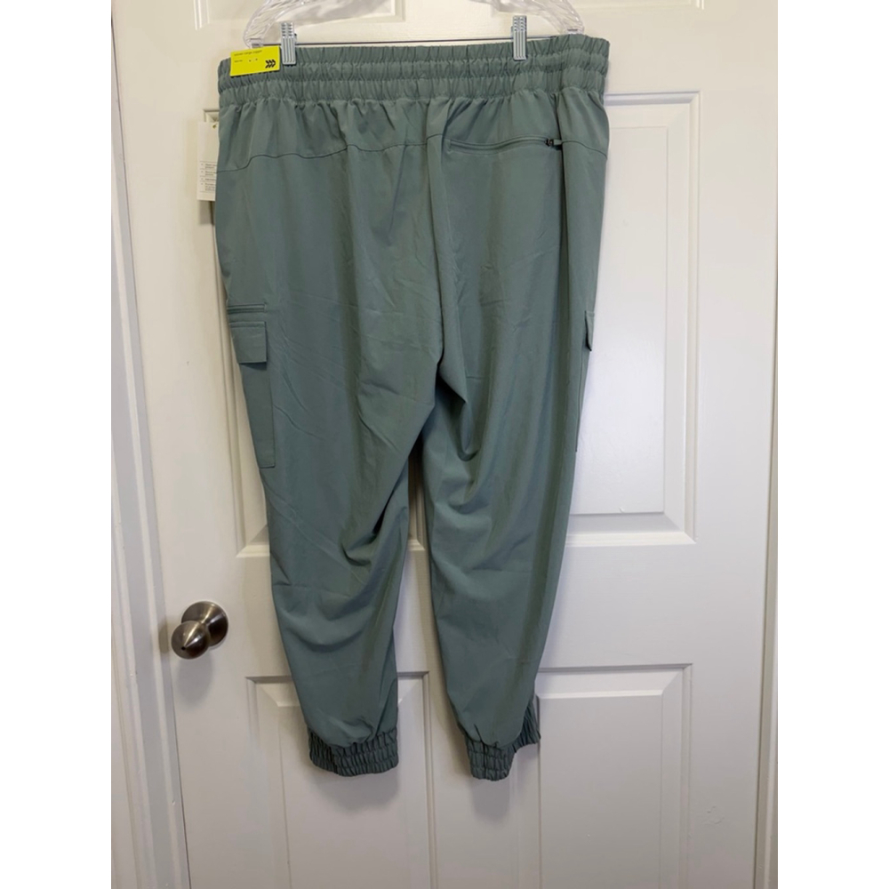Women’s Active Light Mid-Rise Cargo Joggers | All In Motion™ Sage Green XXL NWT - Picture 4 of 7